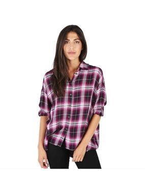 KUT From The Kloth Plaid Shirt Size Small